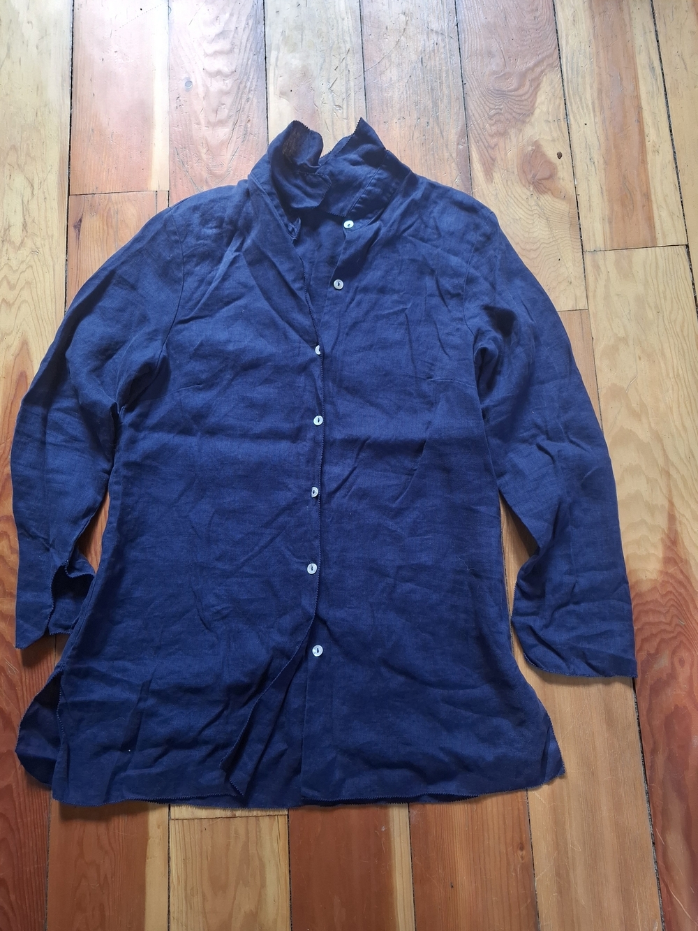Great Northwest Clothing Company Navy Long-Sleeve Tunic Shirt